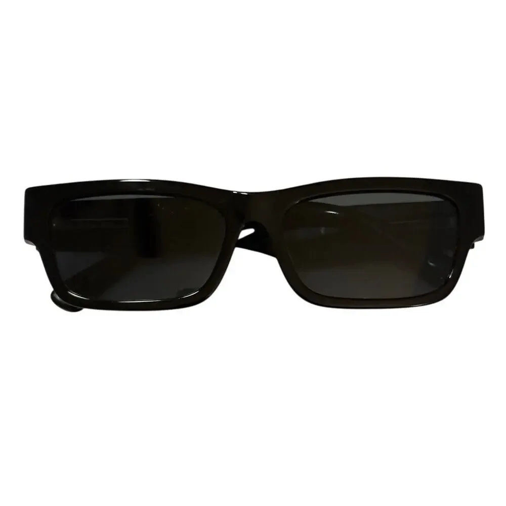 Pre Owned PRADA PR A03SF Low Bridge Fit Sunglasses Black with Grey Glass Lenses